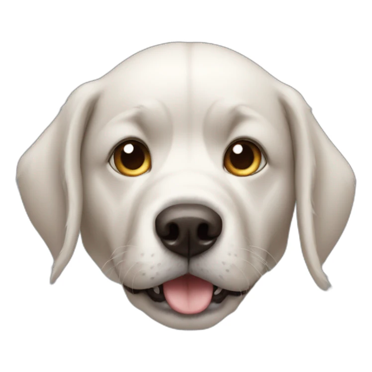 dog which eye is super big sticker