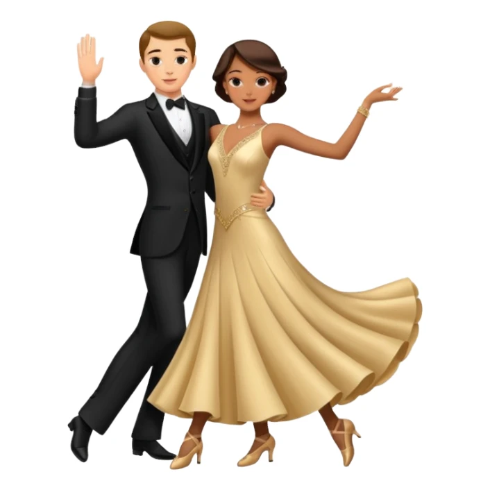 Ballroom dancing sticker