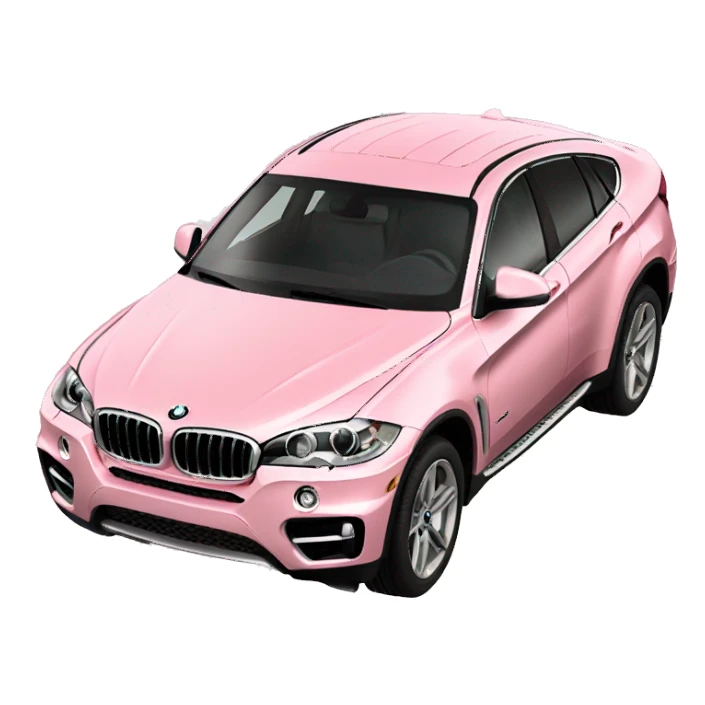 light pink bmw x6 car sticker
