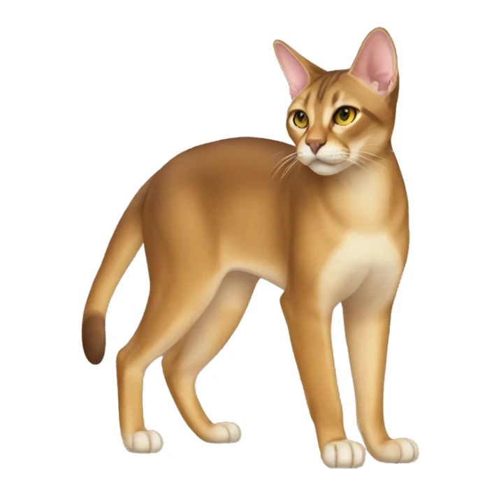 Chausie Cat Full Body sticker