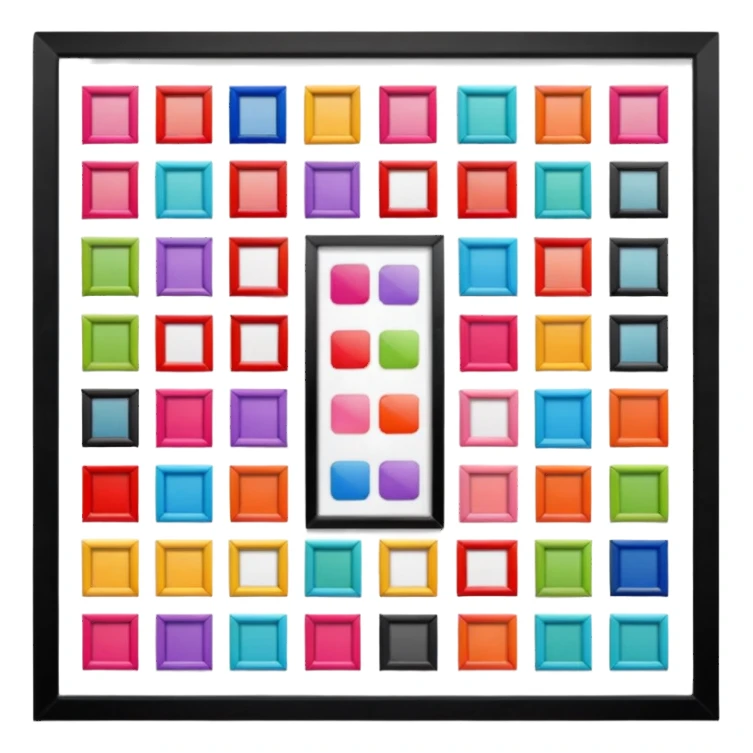 a girly multiple framed photos sticker