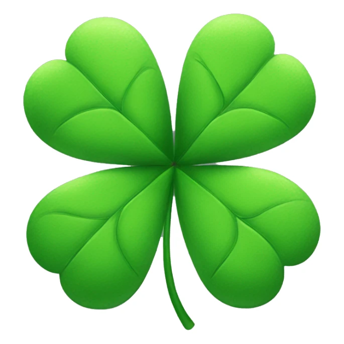 five leaf clover  sticker