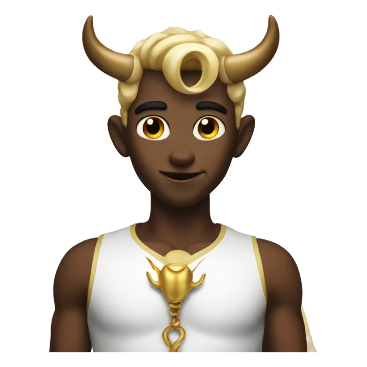 angel with horn devil sticker