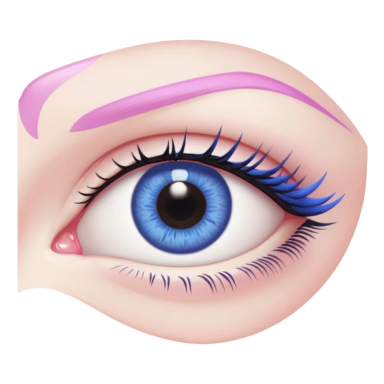 eye pink eyeliner sticker