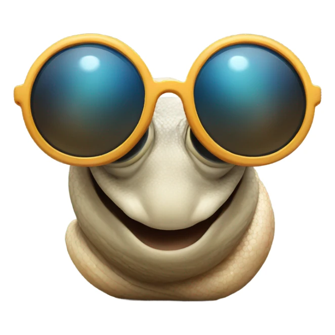 Snail with sunglasses sticker