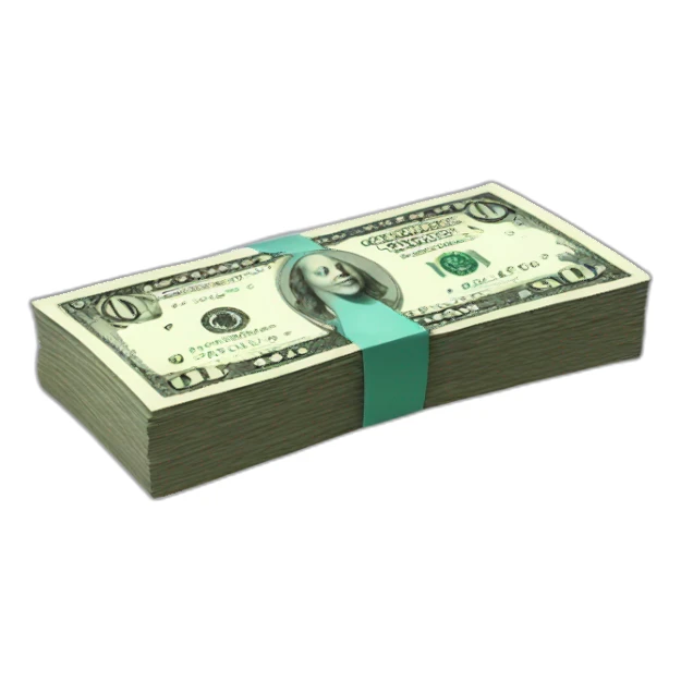 dollar stack sticker