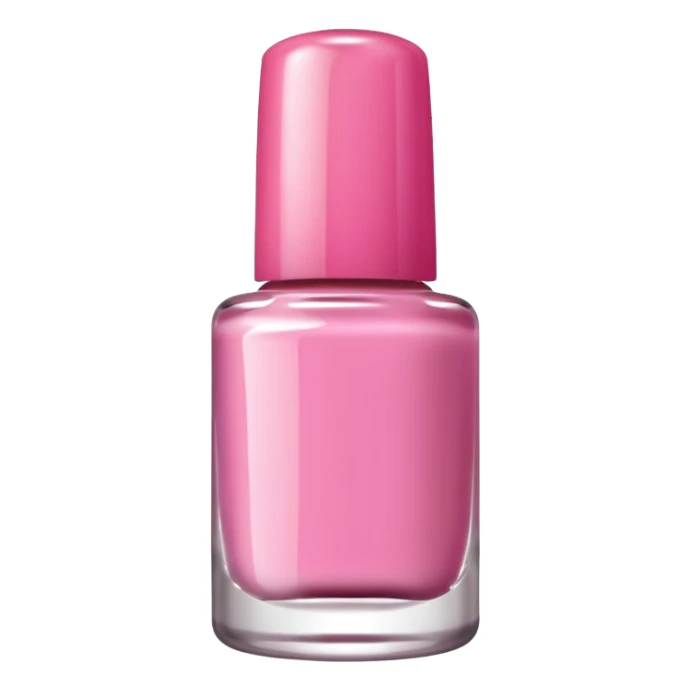 pink nail polish bottle sticker
