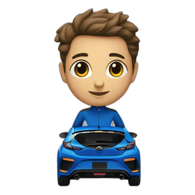 2020 Veloster N performance blue sticker