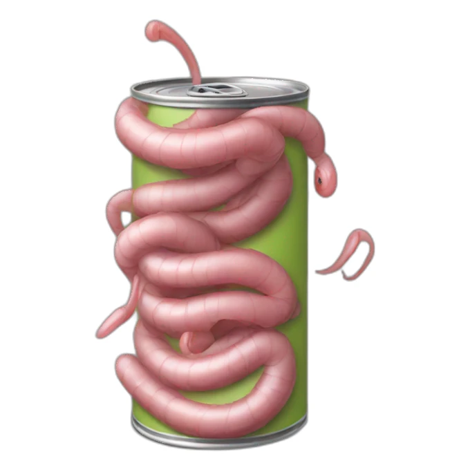 Can of worms sticker