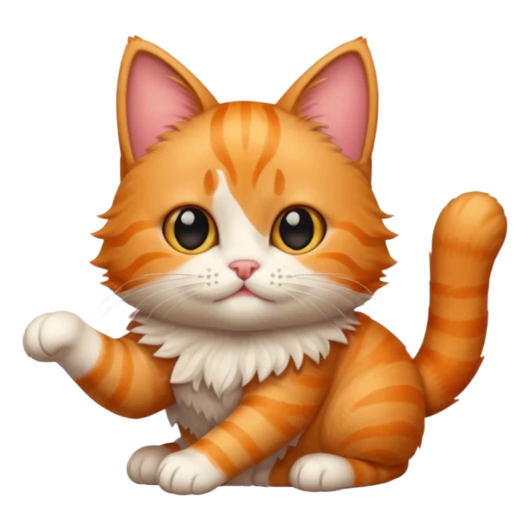 Finger kitty sticker