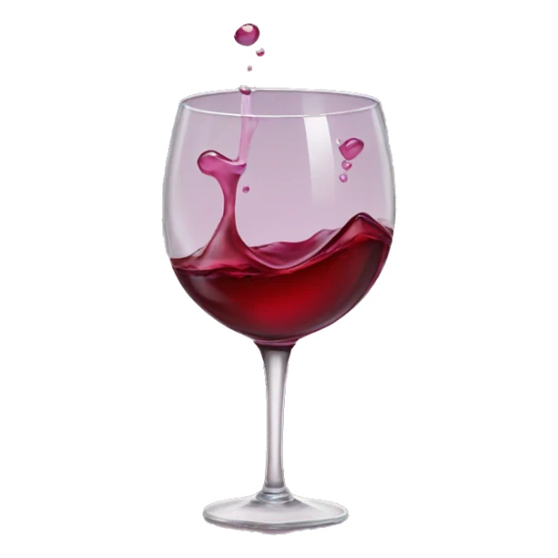 wine overflowing from a glass  sticker