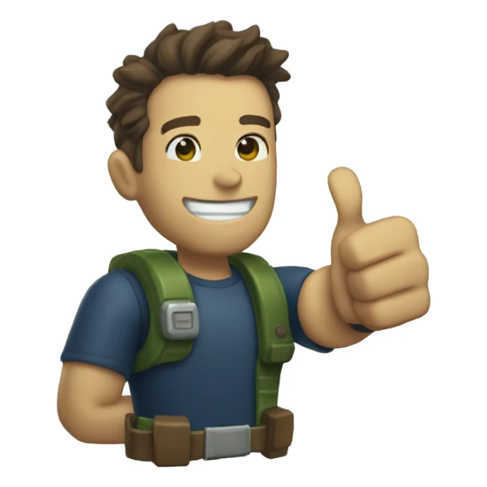 pip boy thumbs up sticker