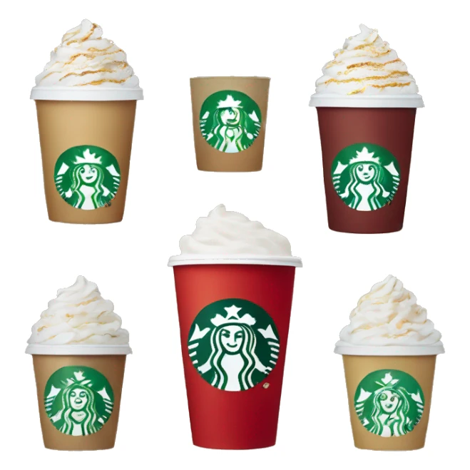 Starbucks holiday cup sticker
