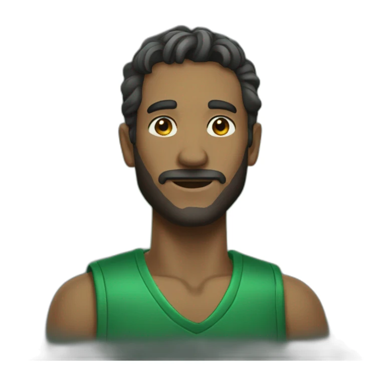 man of emerald sticker