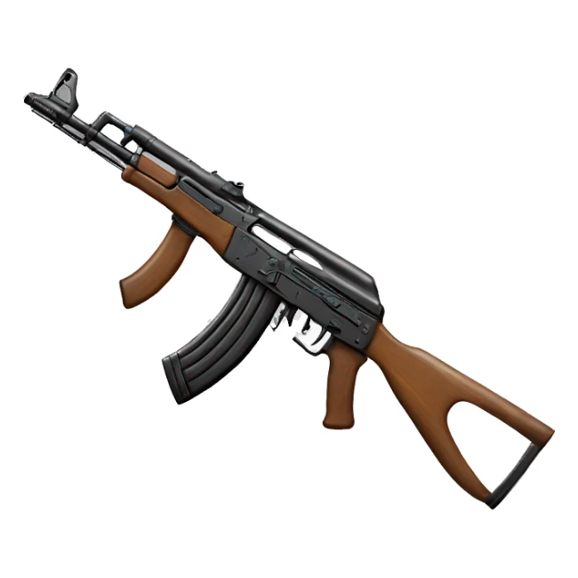 two crossed rifles ak47 sticker