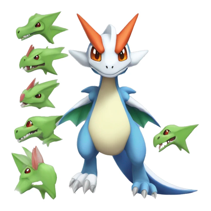  Latios-Silvally-Flygon-Charizard-Fakemon sticker