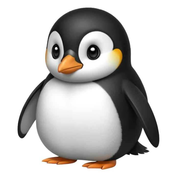 side eyeing penguin  sticker