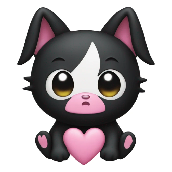 kuromi heart sticker