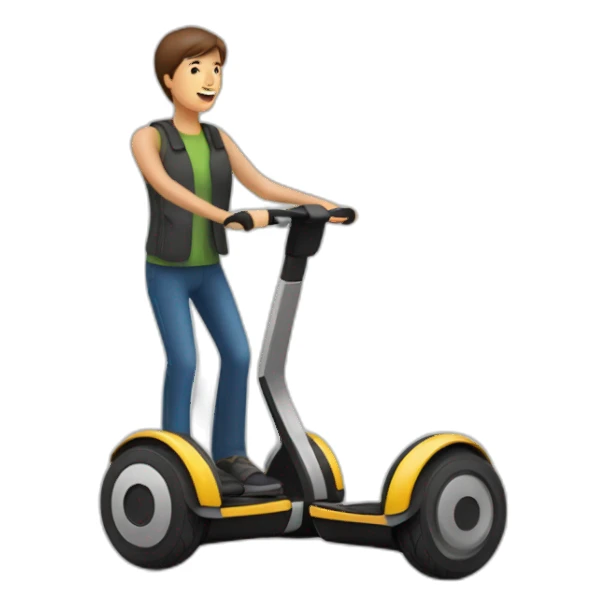  Segway avec personne sticker