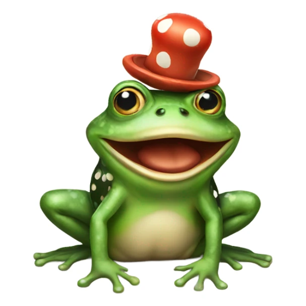 Clown frog  sticker
