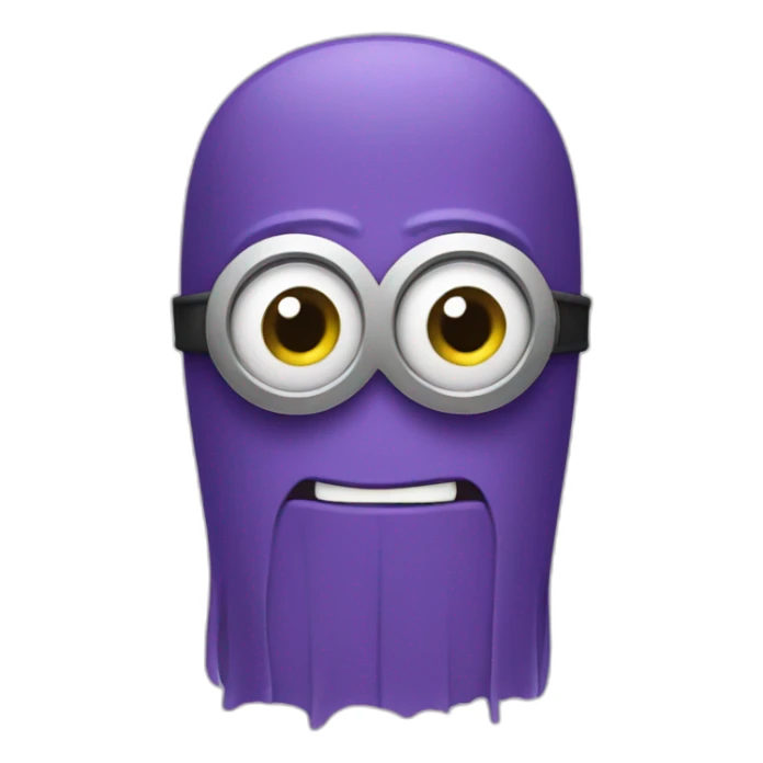 Purple minions sticker