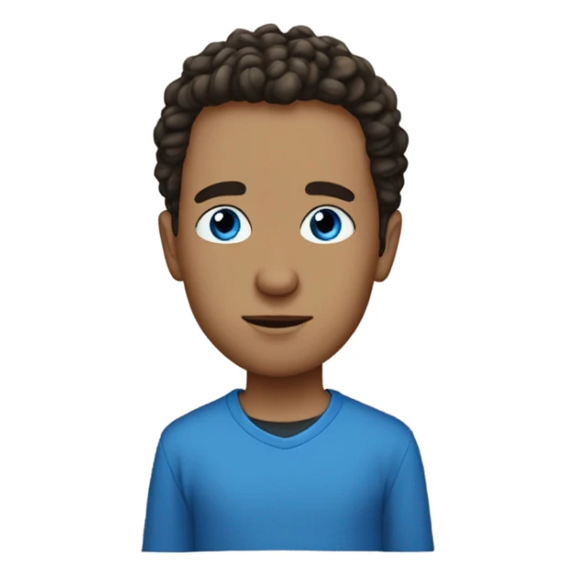 Brandon Scott Thomas with blue eyes ￼ sticker