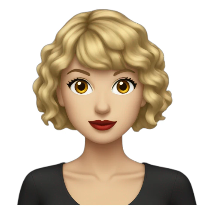 black Taylor swift sticker