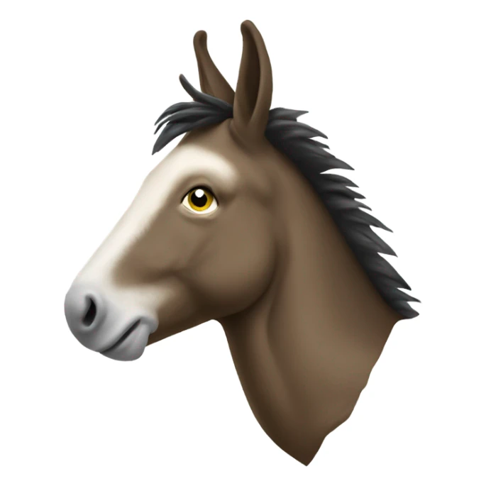 half donald trump half donkey sticker