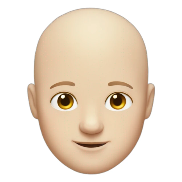 Bald guy with a fat white cat sticker