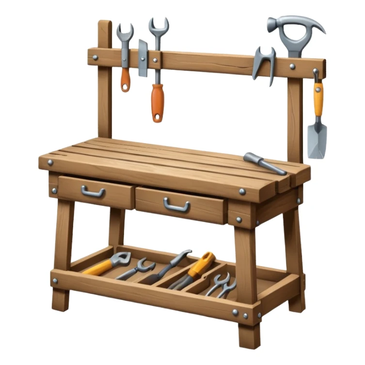 Wooden Tool Bench sticker