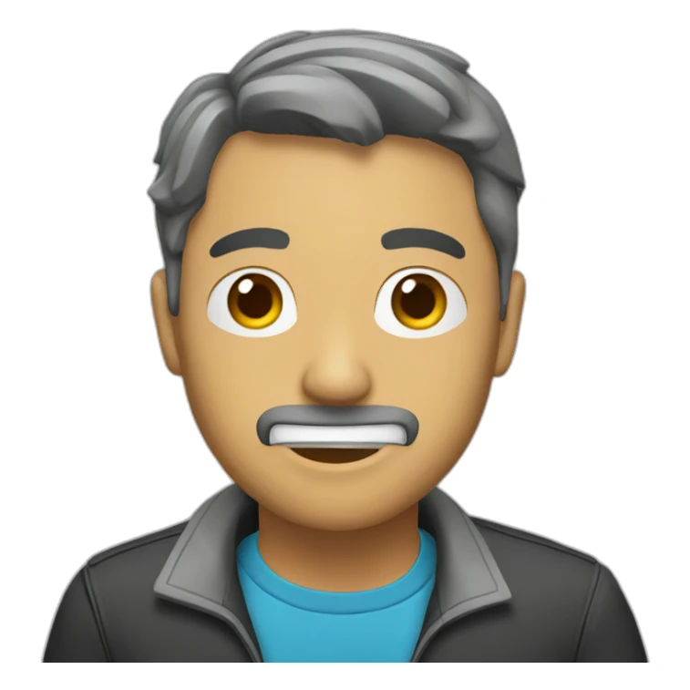 persona escuchando sticker