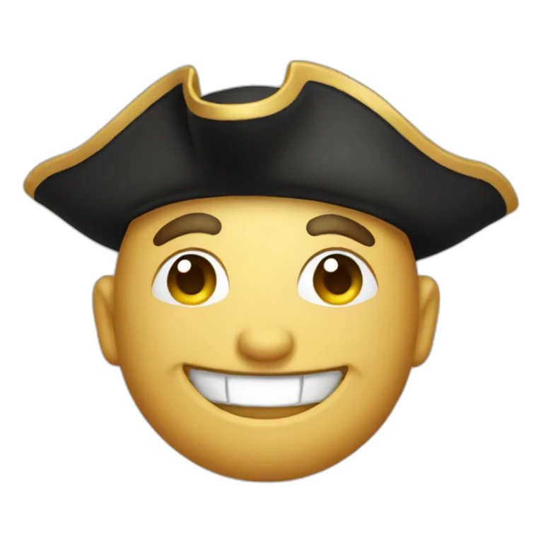 pirate Grinning Face sticker