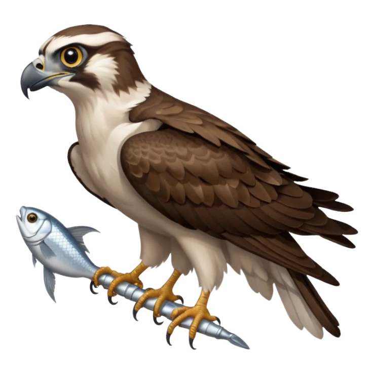 Eastern Osprey with fish sticker