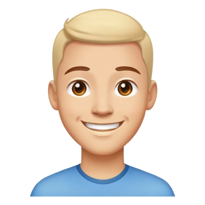 friendly person avatar smiling sticker