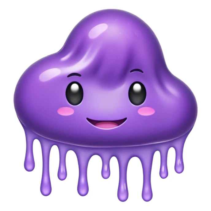 Purple slime sticker