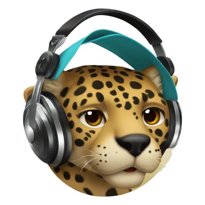 Jaguar listening vynil record sticker