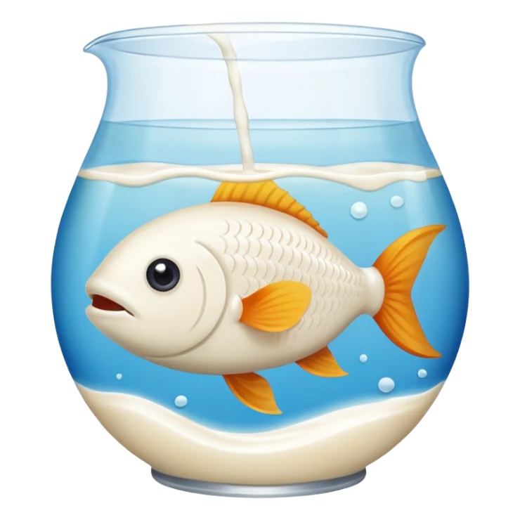 fish and mil sticker