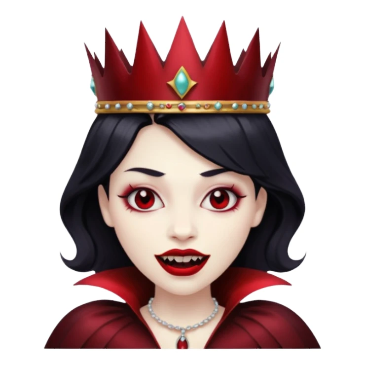 vampire with crown sticker
