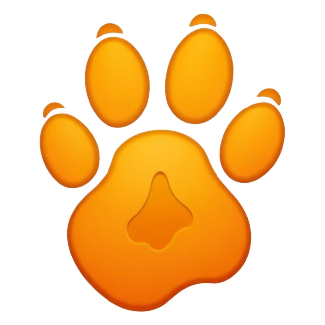 paw print in ff87b7 color sticker