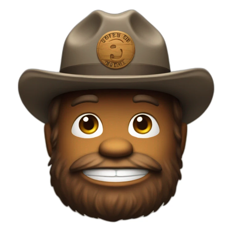 smokey bear smile sticker