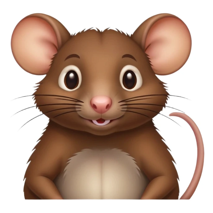 cunning rat with body sticker
