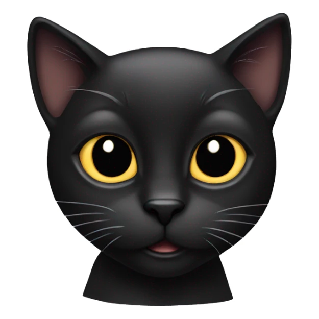 Black cat sticker
