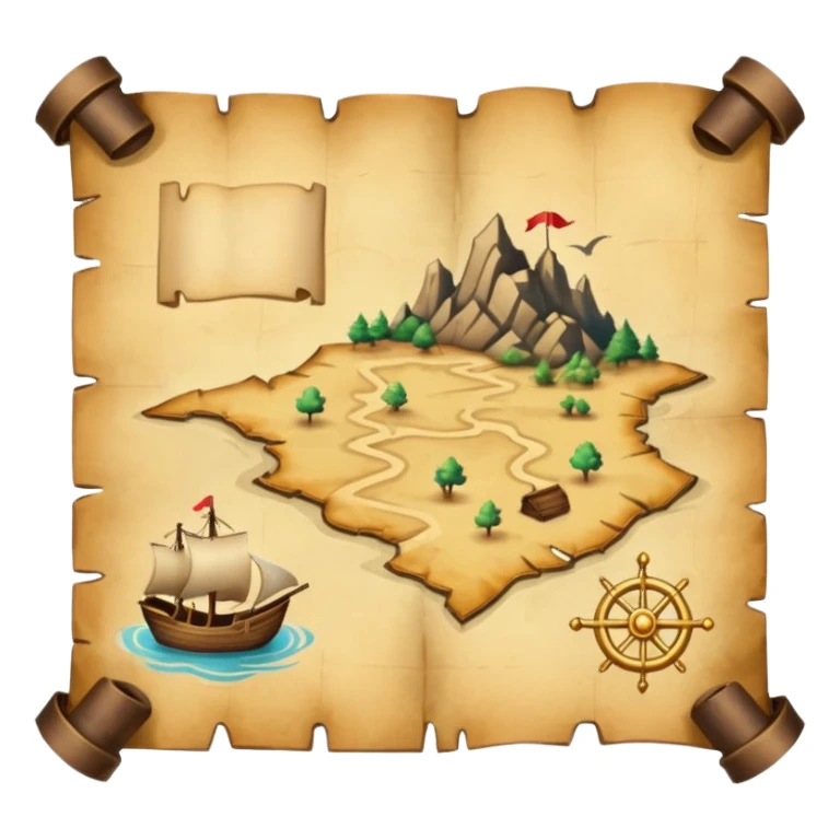 Treasure Map sticker