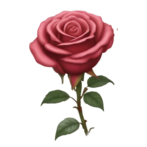 Rose fanée morte sticker