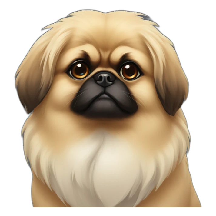 pekingese wait sticker