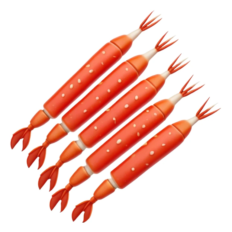 a few crab sticks, simple, clear sticker