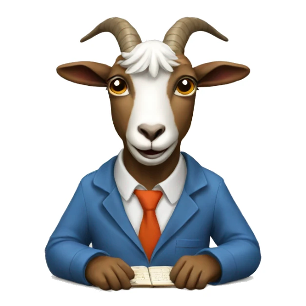 Goat teaching math sticker