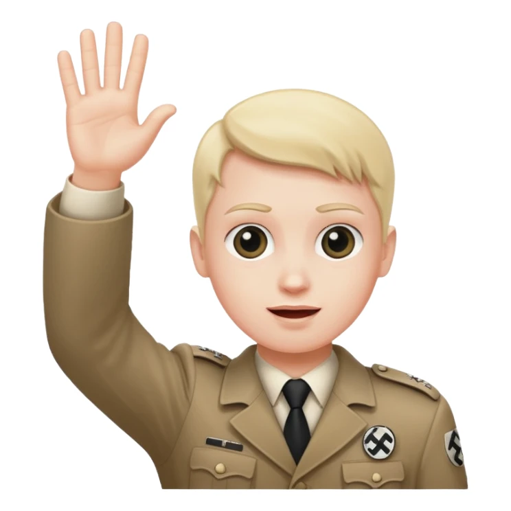 Nazi salute sticker