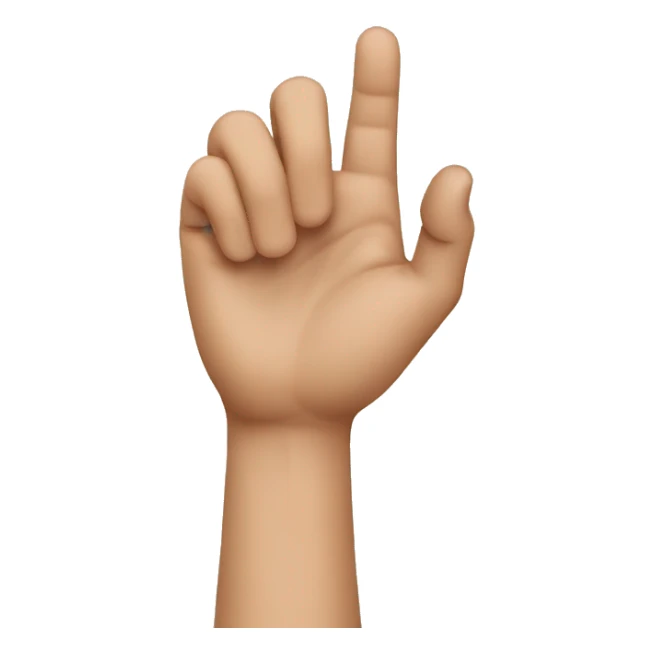 hands making s shape sticker