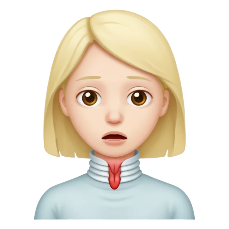 tightening in throa sticker